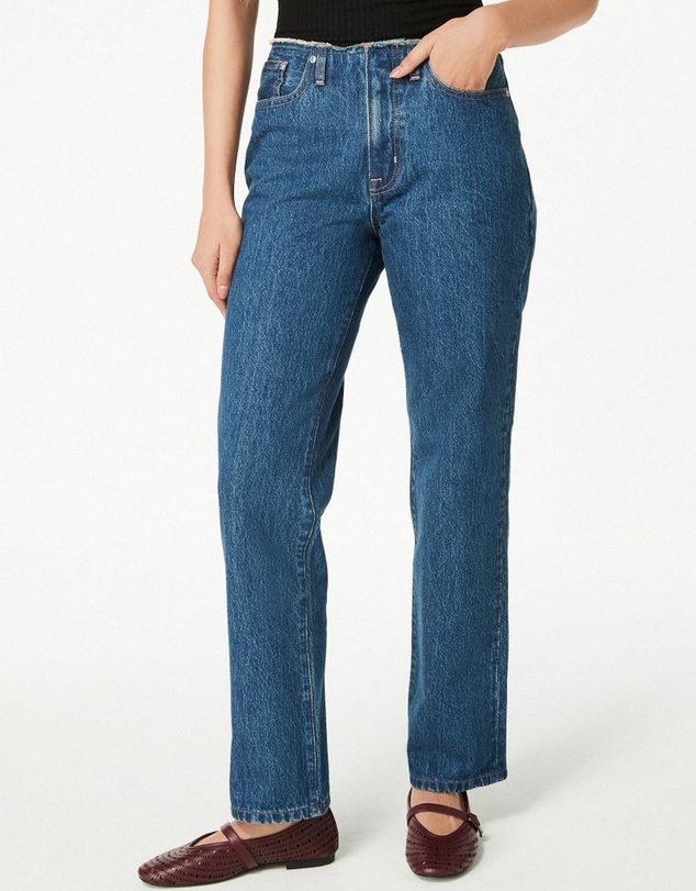 NEXT - Raw Waistband Straight Leg Jeans
