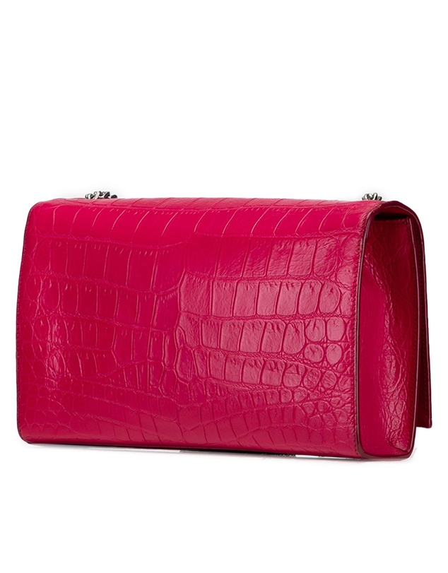 Pre-Loved by Azura Reborn - Pre-Loved Medium Croc Embossed Leather Kate Tassel Crossbody