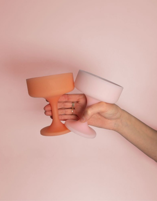 porter green - mecc silicone unbreakable cocktail glasses