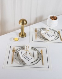 Tablescaped - French Brasserie - Set of 4 Napkin Rings