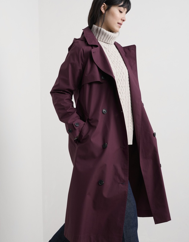 Seasalt - Seasalt Cornwall Purple Penweathers Trench Coat