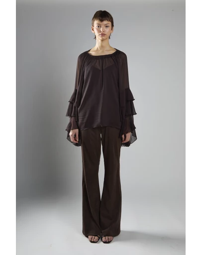Glamorous - Multi Ruffle Long Sleeve Top