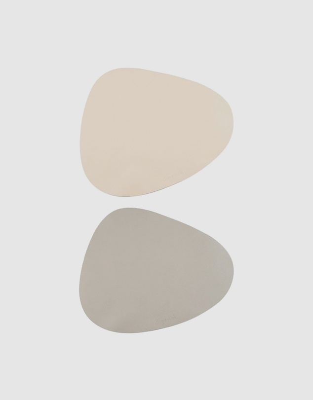 Lilly + Dash - Dog & Cat Asymmetric Placemats - Sand & Slate