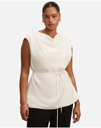 Forever New Curve - Marina Curve Draped Tie Top