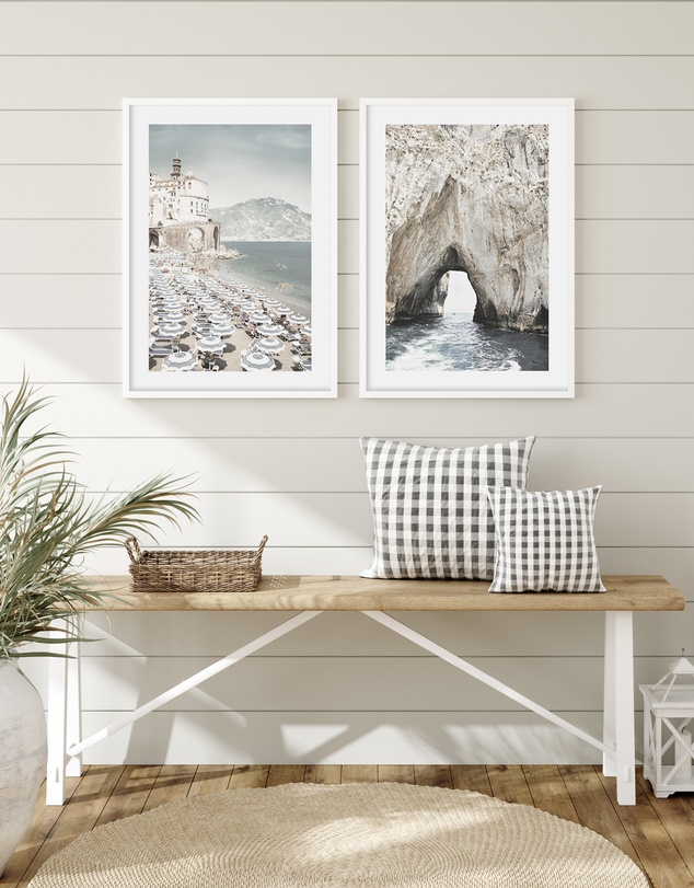 Olive et Oriel - Amalfi Coast Life II Art Print