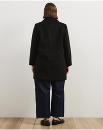 Atmos&Here Curvy - Romy Wool Blend Coat