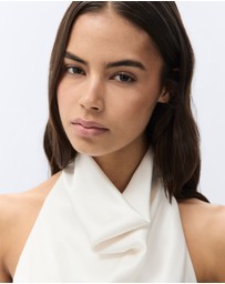 UNISON - Satin Halter Neck Top