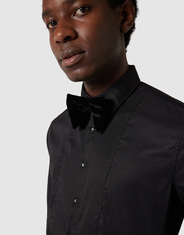 Politix - Slim Long Sleeve Panelled Formal Shirt