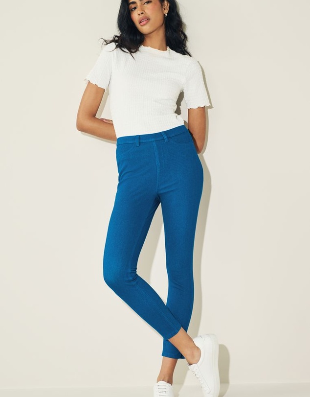 NEXT - Cropped Denim Jersey Leggings