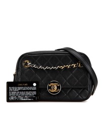 Pre-Loved by Azura Reborn - Pre-Loved CC Quilted Lambskin Chain Camera Bag