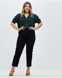 Atmos&Here Curvy - Brodie Puff Sleeve Blouse