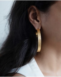 Meshca - Imprint Textured Hoops