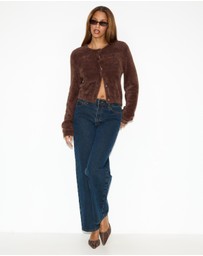 Dazie - Sloane Fuzzy Cardigan