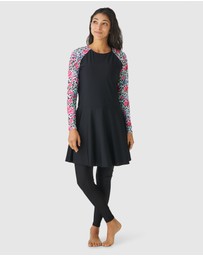 Modest Mermaid - Sunrise Swimming leggings