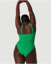 Form and Fold - The Plunge Underwire D-G One Piece