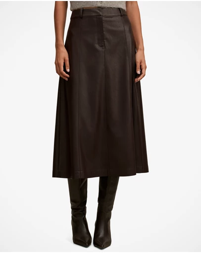 Forever New - Isla Vegan Leather Midi Skirt