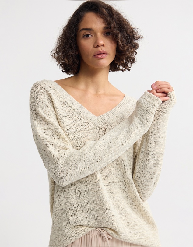 Oxford - Fleur Chunky V-Neck Knit