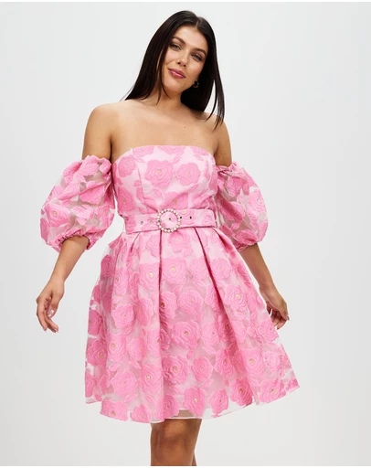 Romance by Honey and Beau - Selena Puff Sleeve Dress