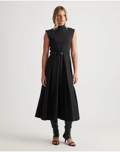 Decjuba - Stefanie Spliced Midi Dress