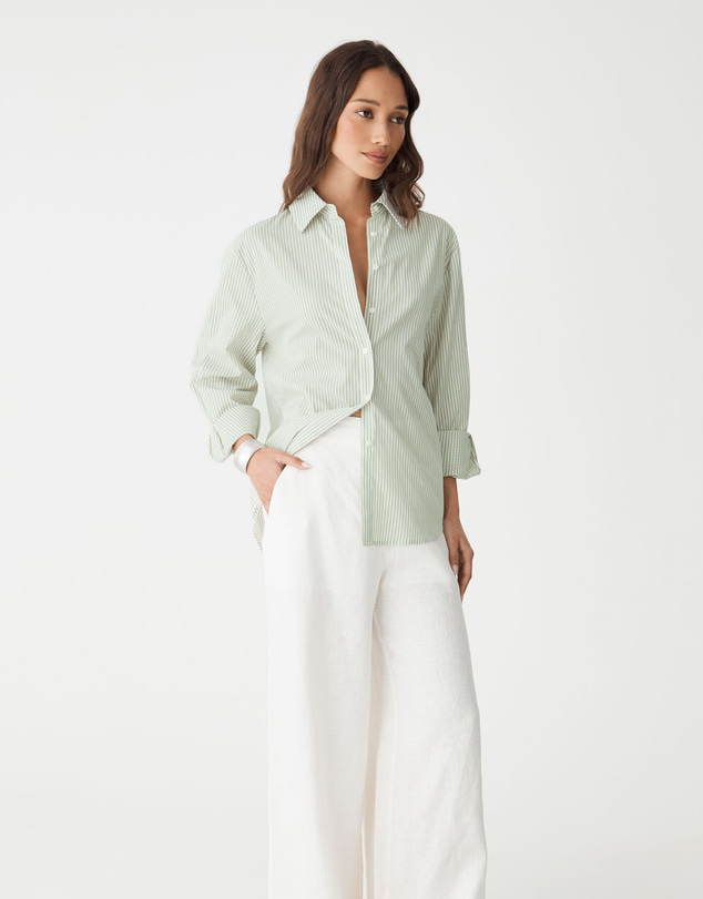 Forcast - Ami 2 Linen Elastic Back Pants