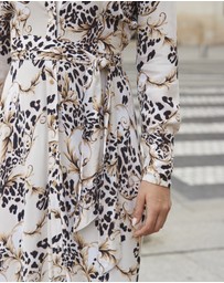 Sosandar - WOW Print Belted Shirt Dress