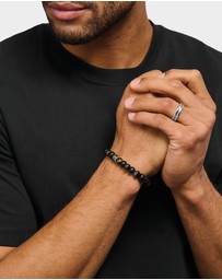THOMAS SABO - THOMAS SABO Bracelet with obsidian and tiger's eye beads