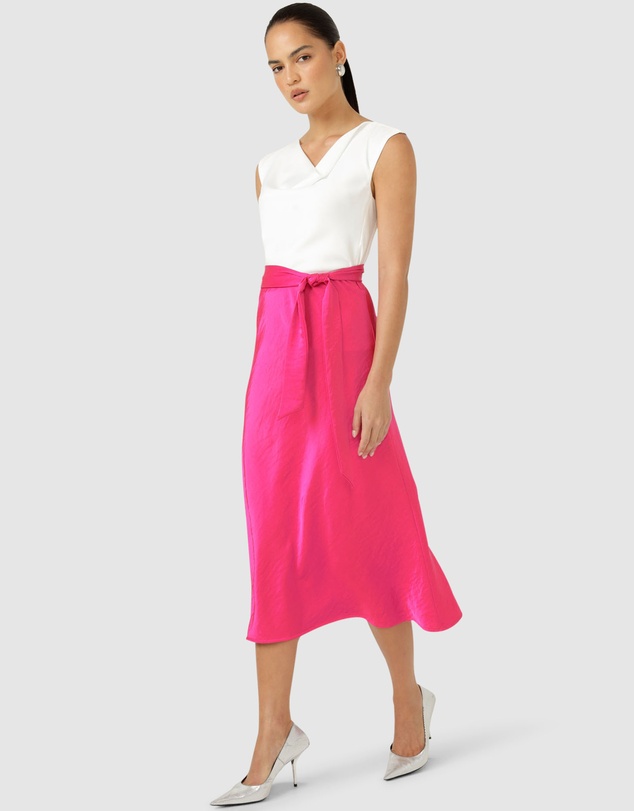 SACHA DRAKE - Luxe Bias Midi Skirt
