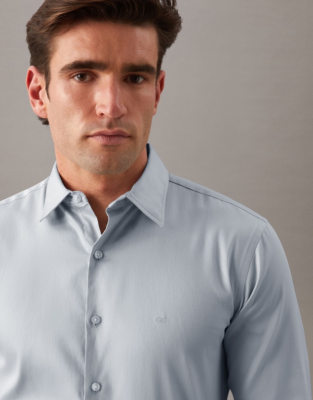 Calvin Klein - Sateen Stretch Casual Shirt
