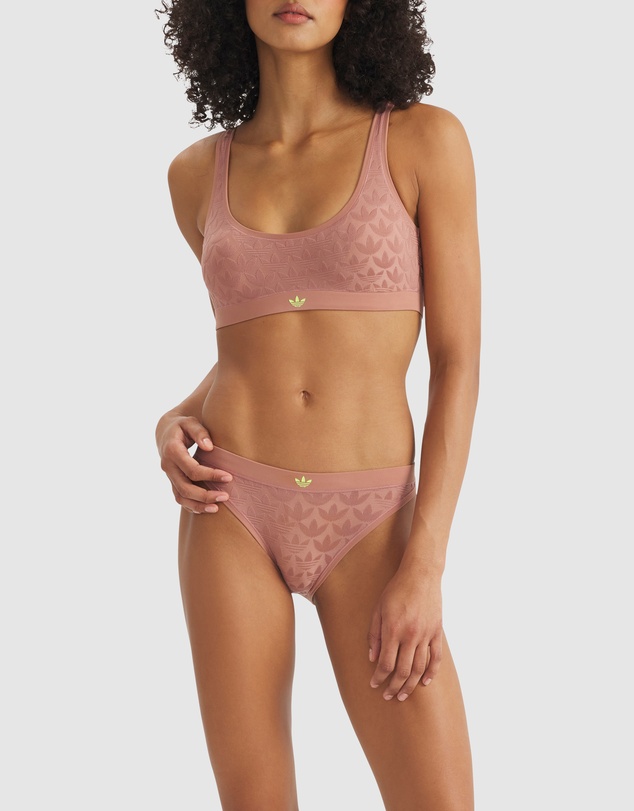 adidas Originals - Microterrot Monogram Comfort Scoop Padded Bralette