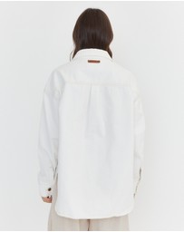 ALEXANDRA - Basen Shacket White Denim