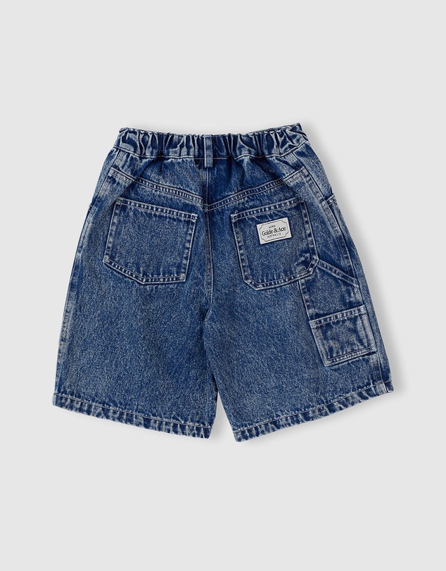 Goldie + Ace - Carpenter Denim Shorts- ICONIC EXCLUSIVE - Babies-Kids