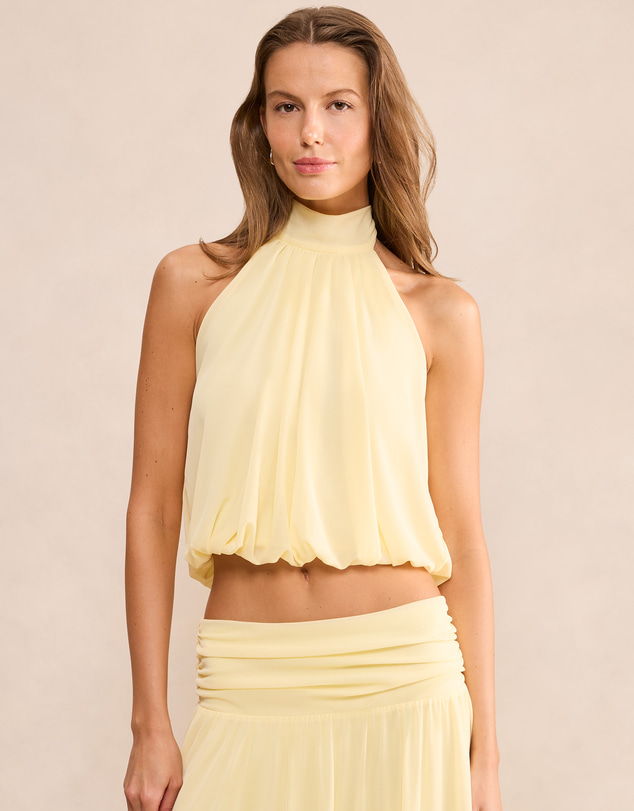 Forever New - Layne Bubble Waist Halter Neck Top