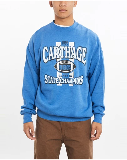 Vintage by The Real Deal - Pre Loved - Vintage 1999 Carthage State Champions Sweatshirt