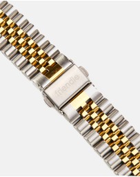 Friendie - Stainless Steel Link Bracelet Band - The Perth - Apple Watch Compatible