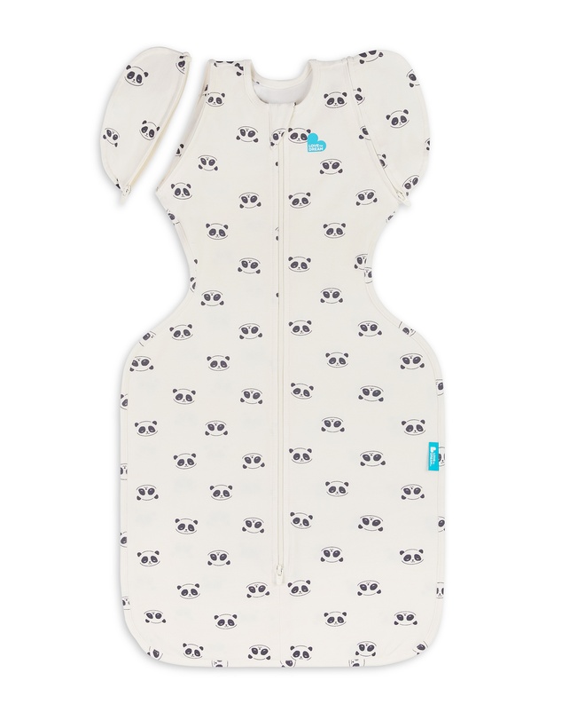 Love to Dream - Swaddle Up™ Transition Bag 1.0 TOG Stretch Cotton Sleepy Panda Cream