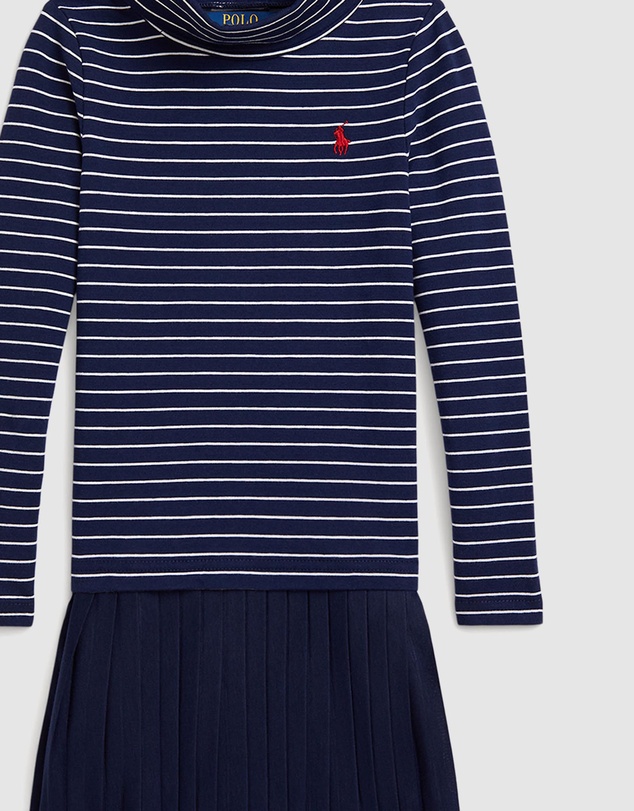 Polo Ralph Lauren - Striped Stretch Jersey Turtleneck Dress - ICONIC EXCLUSIVE - Babies-Kids