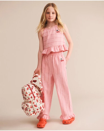 Huxbaby - Raspberry Stripe Peplum Top - ICONIC EXCLUSIVE - Babies-Kids