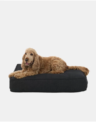 Mog & Bone - Classic Cushion Dog Bed - Black Denim