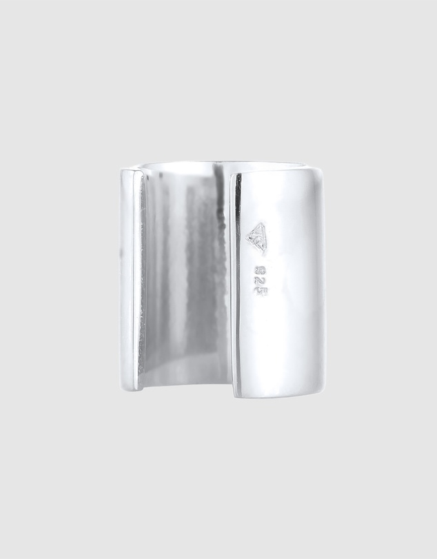 Kuzzoi - ICONIC EXCLUSIVE - Earrings Male Earcuff Wide Single 925 Sterling Silver