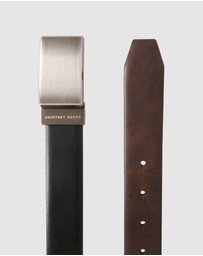 Geoffrey Beene - Plate Buckle Reversible Belt