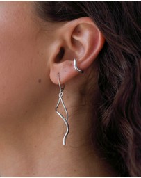 Elli Jewelry - Earrings Single Earcuff 925 Sterling Silver