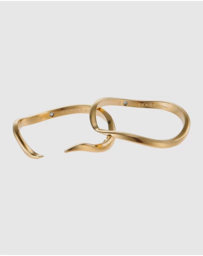 Skagen - Essential Waves Gold Tone Ring