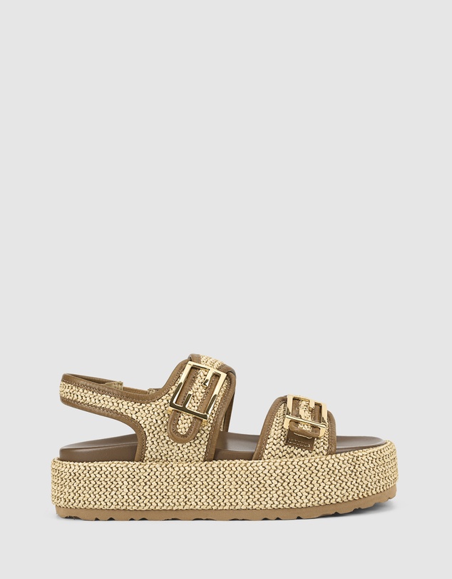 Siren - Apricot Flatform Sandals