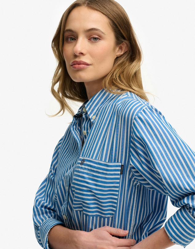 Superdry - Poplin Relaxed Long Sleeve Shirt