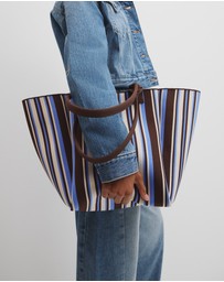 Country Road - Stripe Knit Shopper
