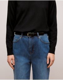 Trenery - Corra Pony Hair Belt in Black