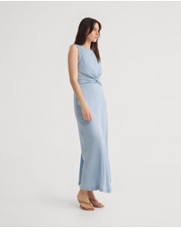 Oxford - Camilla Cupro Lace Trim Dress