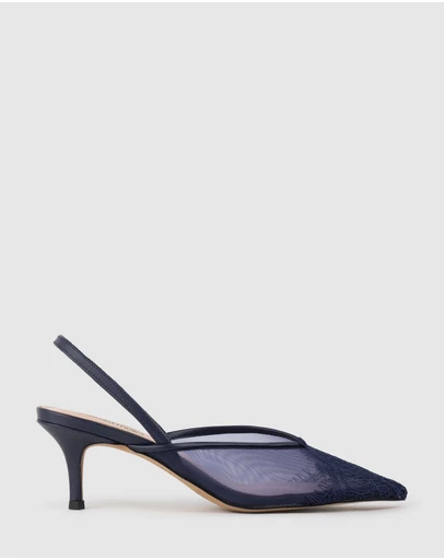 Edward Meller - DESTINE60 Lace Front Mesh Slingback