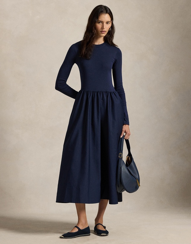 Polo Ralph Lauren - Cotton Long-Sleeve Dress