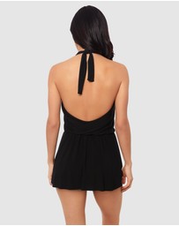 Magicsuit - Ellie Shaping Halter Swimdress With Pockets